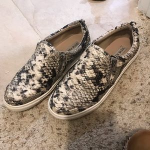 Steve Madden Snake Print Slip Ons